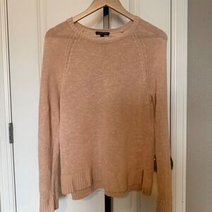 EILEEN FISHER Raglan Sleeve Organic Linen & Organic Cotton Sweater Women's M